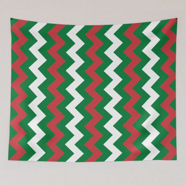 Item preview, Green Red White Italy Tricolor Zigzag Line Tuscan Stripe Italian Language Proud Renaissance Art Flag Pattern designed and sold by PenguinForests.