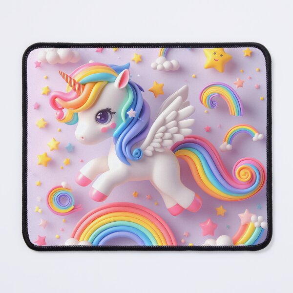 Item preview, Cute 3d rainbow unicorn  designed and sold by hellolen.