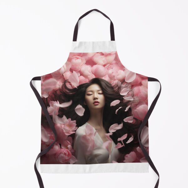 Item preview, Korean girl surrounded by flower petal designed and sold by Marie Colençon.