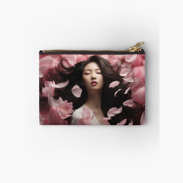 Item preview, Korean girl surrounded by flower petal designed and sold by Marie Colençon.