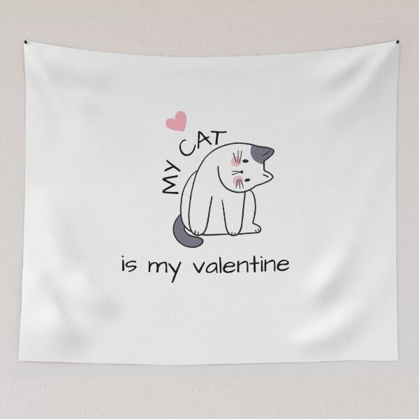 Item preview, My cat is my valentine designed and sold by Creativedsigna.
