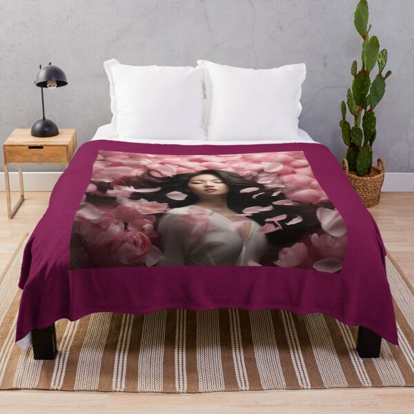 Item preview, Korean girl surrounded by flower petal designed and sold by Marie Colençon.