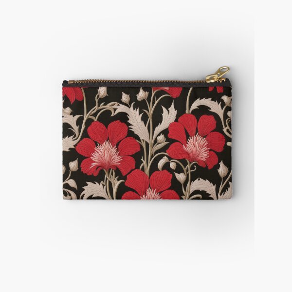 Item preview, Art Nouveau Floral Pattern Collection #1 - Red Bleeding Heart Flowers #53 designed and sold by elektronen.