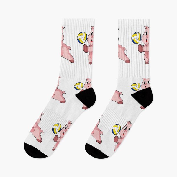 Item preview, Pig Volleyball player Volleyball Sports designed and sold by Snabdesign84.