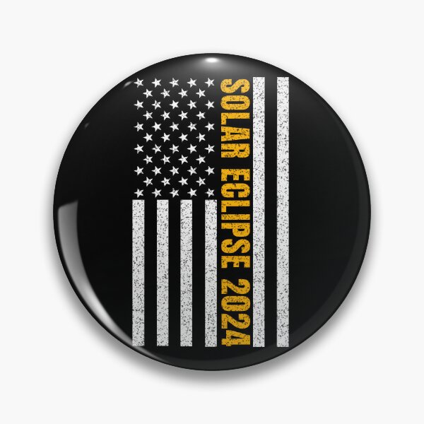 Item preview, Total Solar Eclipse USA April 8, 2024 US flag designed and sold by BattaAnastasia.