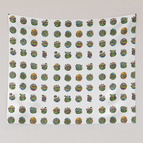 Item preview, My colorful planet - sticker bundle, stickers - 16 pieces designed and sold by sabantha.