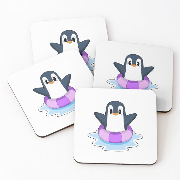 Item preview, Penguin Swimming Lifebuoy designed and sold by Snabdesign84.