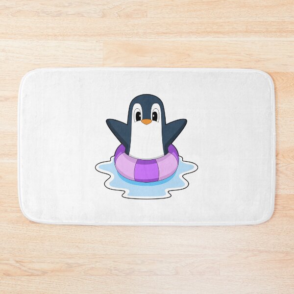 Item preview, Penguin Swimming Lifebuoy designed and sold by Snabdesign84.