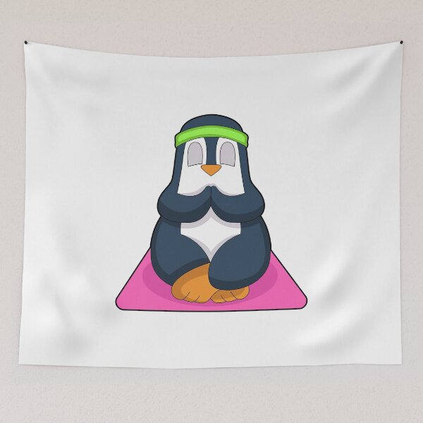 Item preview, Penguin Yoga Fitness Meditation designed and sold by Snabdesign84.