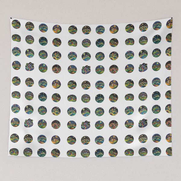 Item preview, My colorful planet at night - sticker bundle, stickers - 16 pieces designed and sold by sabantha.