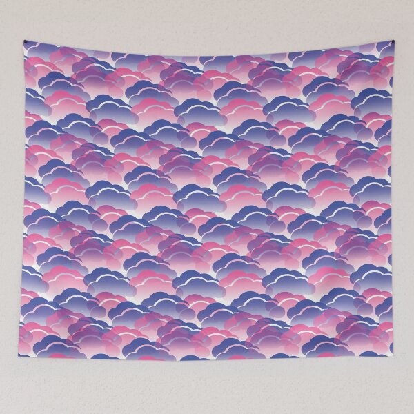 Item preview, pastel purple and pink clouds  designed and sold by dottiedigitals.