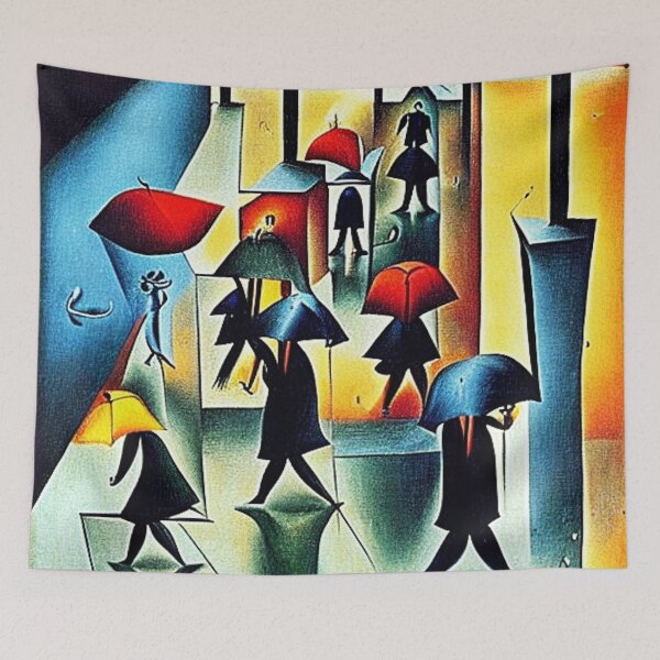 Item preview, Rainy Day in Town designed and sold by George Hutton Hunter.
