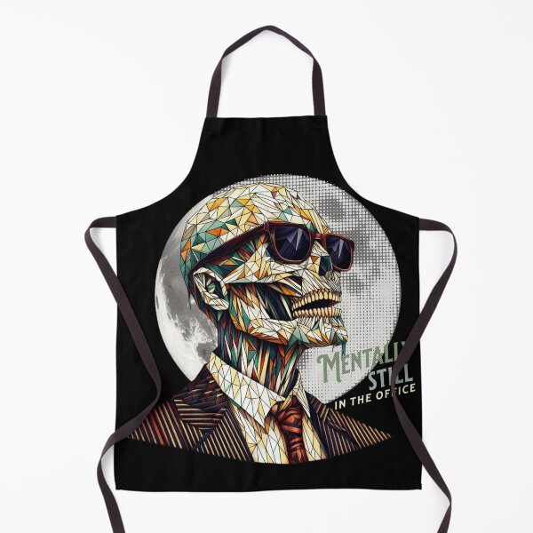 Item preview, MENTALLY STILL IN THE OFFICE - ZOMBIE BOSS ABSTRACT SKULL designed and sold by justyna-s28.