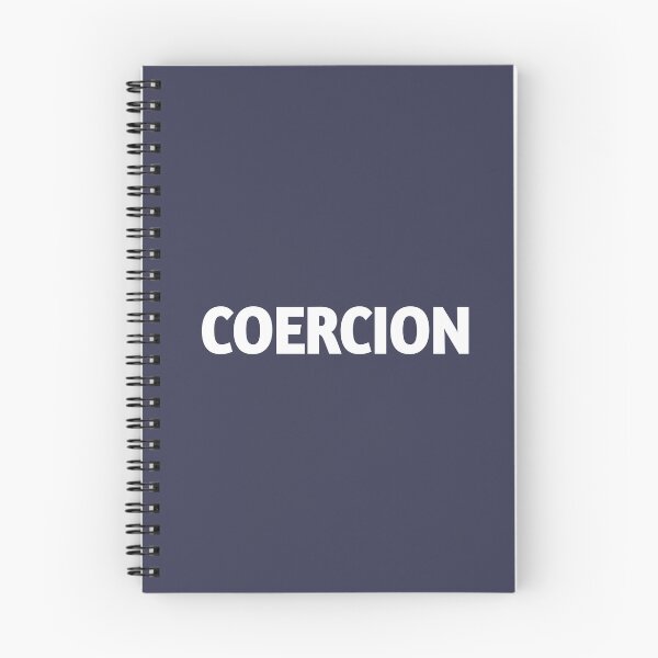 Item preview, Coercion text in white designed and sold by vibeno1.