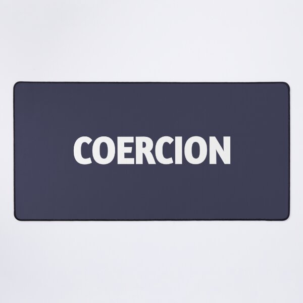 Item preview, Coercion text in white designed and sold by vibeno1.
