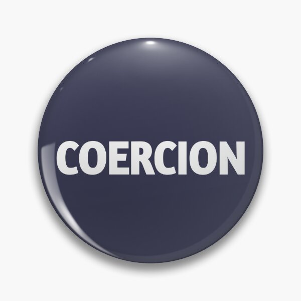 Item preview, Coercion text in white designed and sold by vibeno1.