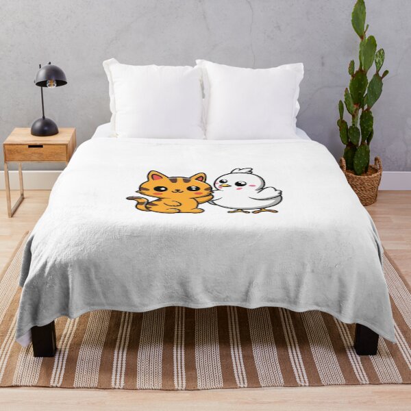 Item preview, Cute Cat and a Chick Duckling  designed and sold by vetshop.
