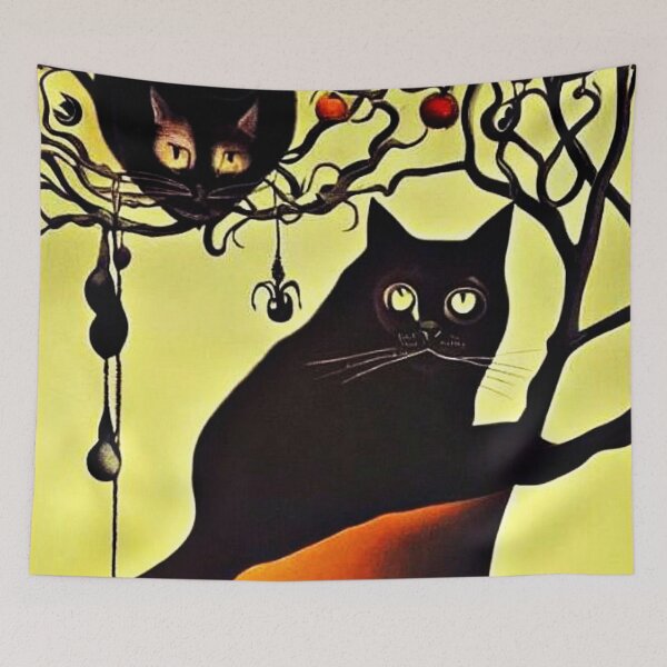 Item preview, The Spider and the Cats designed and sold by George Hutton Hunter.