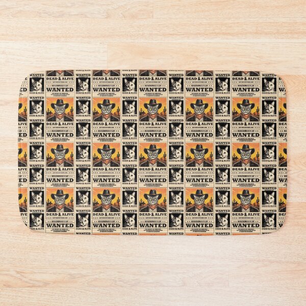 Item preview, Schrödinger's cat Wild West Wanted Poster - Science Humor designed and sold by artColourized.