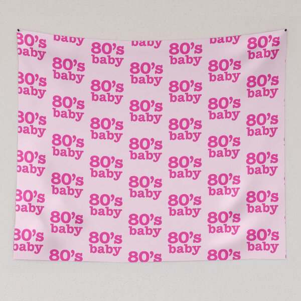 Item preview, Fuente de máquina de escribir Baby de los años 80 (rosa) designed and sold by 80sKidd.