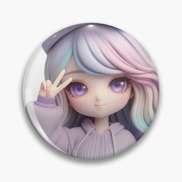 Item preview, Cute 3d figure of a rainbow girl designed and sold by hellolen.