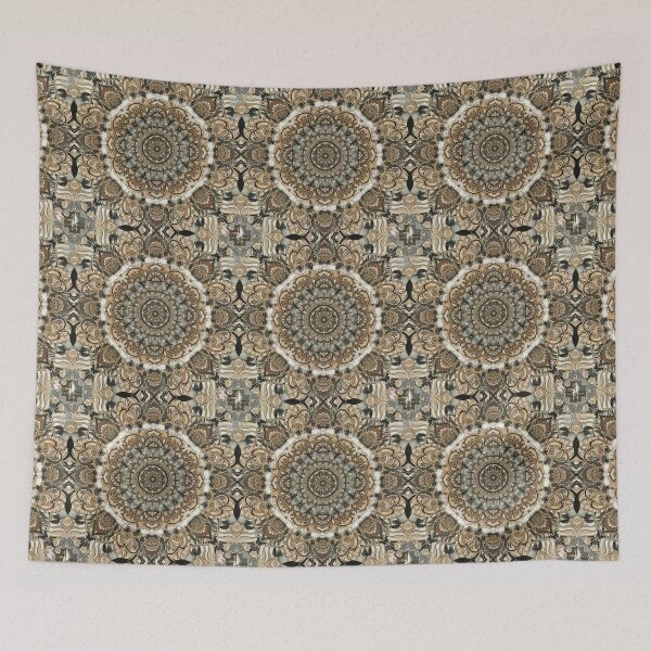 Item preview, Mandala Ornament Pattern Marble Tile Classic Design Retro Style Flowers Botany Rustic designed and sold by Cr320.