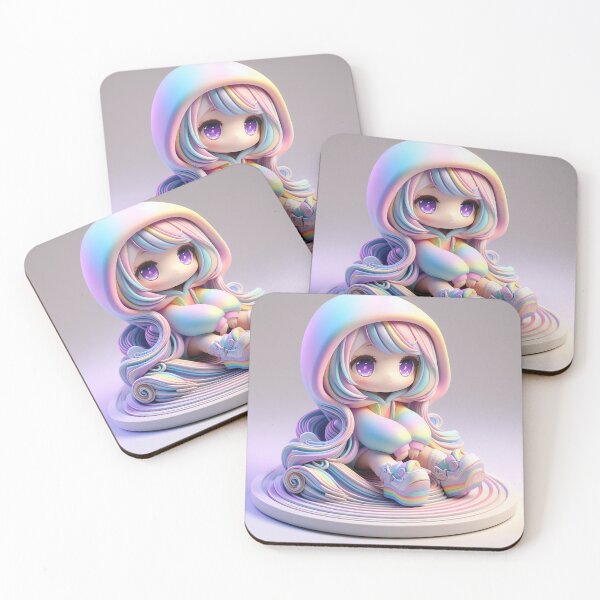 Item preview, Cute 3d figure of a rainbow girl designed and sold by hellolen.