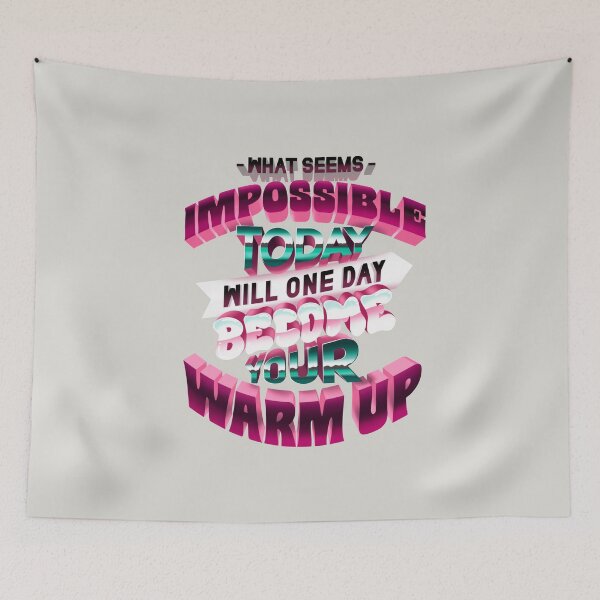 Item preview, Exercise & Gym Quote Hand Drawn Lettering designed and sold by 80sKidd.