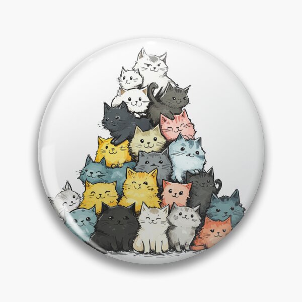 Item preview, Pile of Cats Cat Meowtain designed and sold by Kobi-PrintVibes.