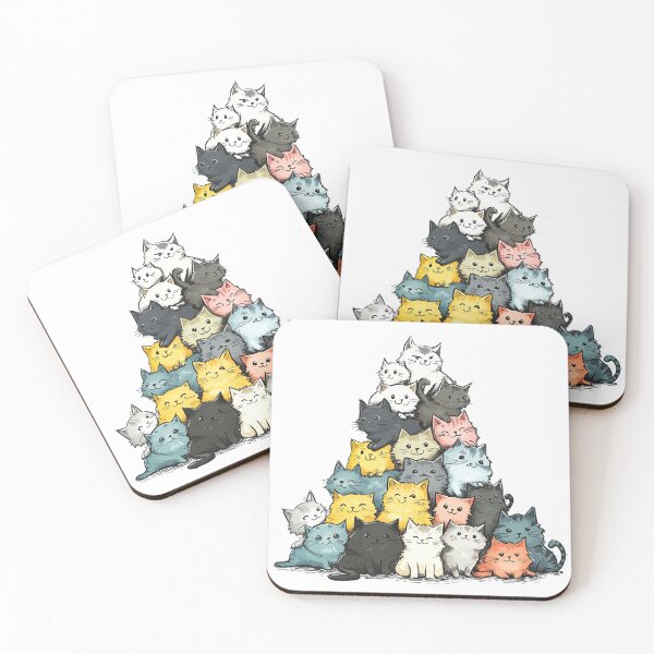 Item preview, Pile of Cats Cat Meowtain designed and sold by Kobi-PrintVibes.