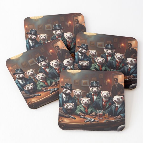 Item preview, Funny Ferret Gangsters designed and sold by deformer.