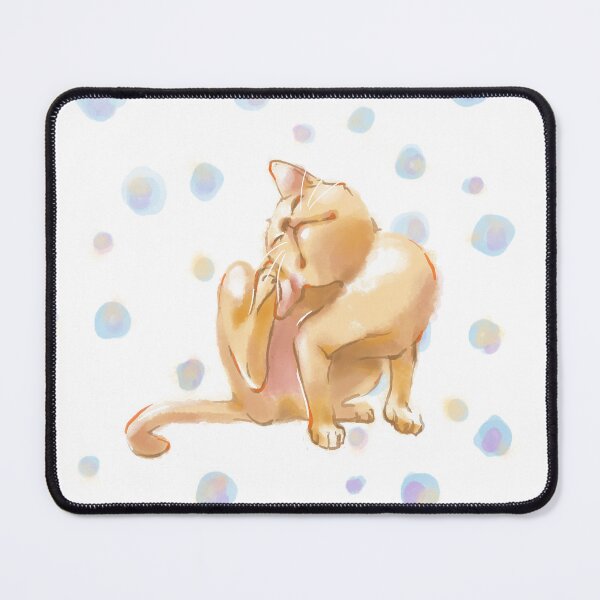 Item preview, Scratching cat with bubble designed and sold by Eden-on-earth.