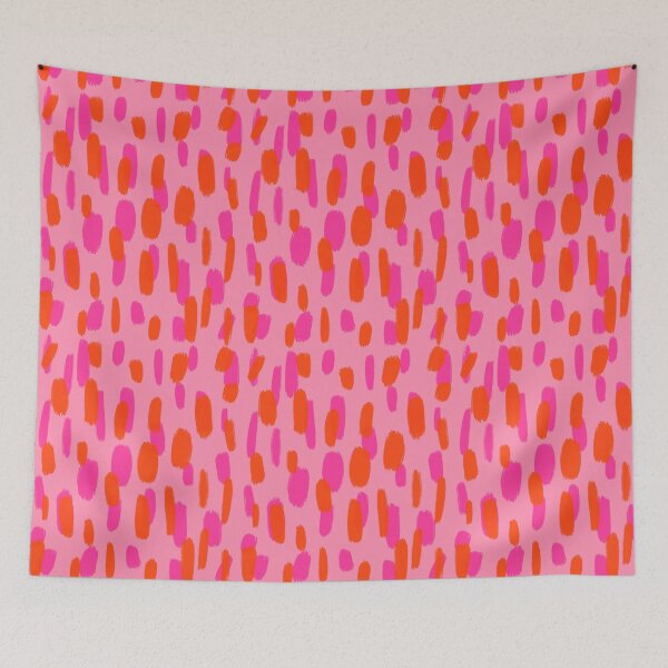 Item preview, Abstract, Pink and Orange, Paint Brush Effect in Pink designed and sold by OneThreeSix.
