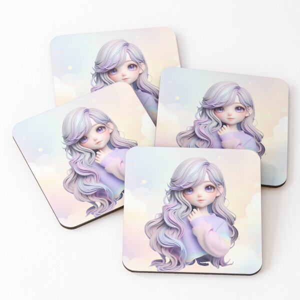 Item preview, Cute 3d figure of a rainbow girl designed and sold by hellolen.