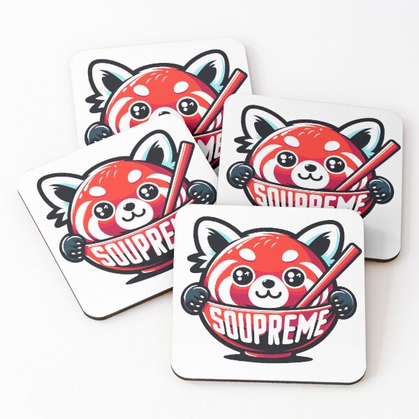 Item preview, "SOUPREME" Red Panda Bowl - Unique Cartoon Style Illustration featuring designed and sold by ObjCrea123.