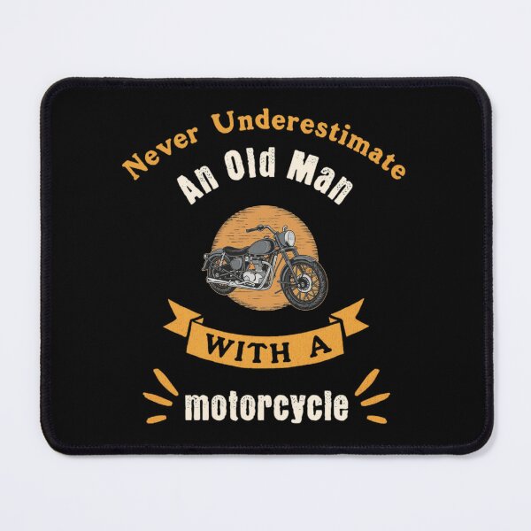 Item preview, Never underestimate an old man with a motorcycle designed and sold by BlueGoldArt.
