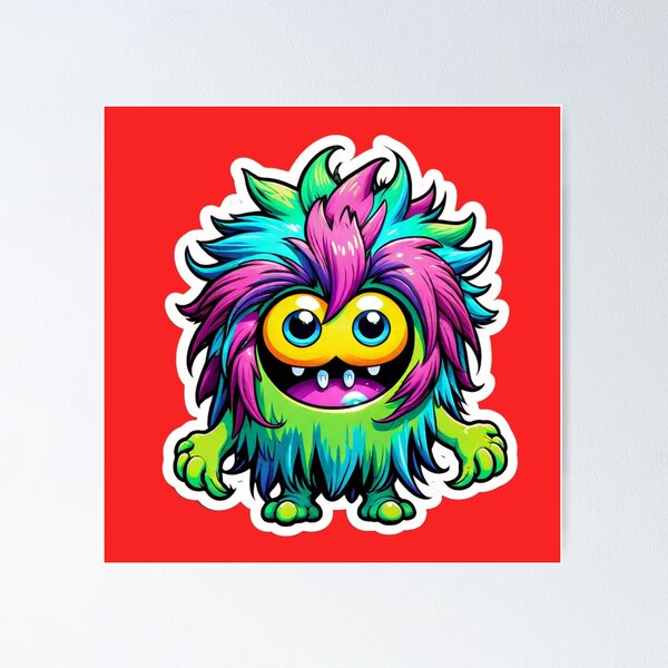 Item preview, Happy Fizzbert – The cuddly colorful rogue designed and sold by digistampdesign.