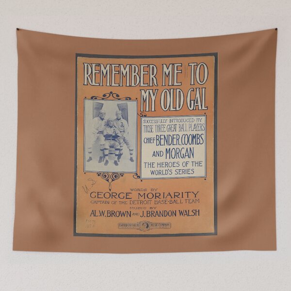 Item preview, Remember to my old gal. Vintage Baseball Sheet Music cover. (Restored). HIGH DEFINITION designed and sold by MINDTHECHERRY.