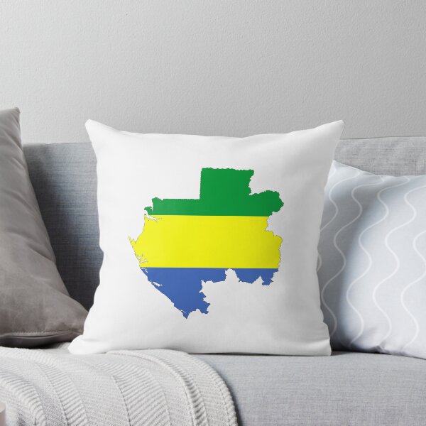Item preview, gabon flag map designed and sold by tony4urban.