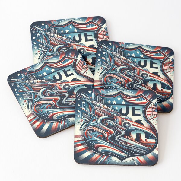 Item preview, Route 66 abstract fantasy design designed and sold by Red, White & Blue Glory.