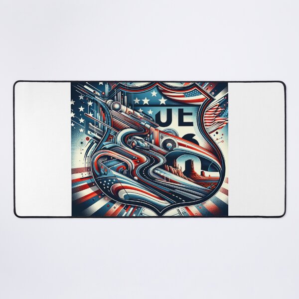 Item preview, Route 66 abstract fantasy design designed and sold by Red, White & Blue Glory.