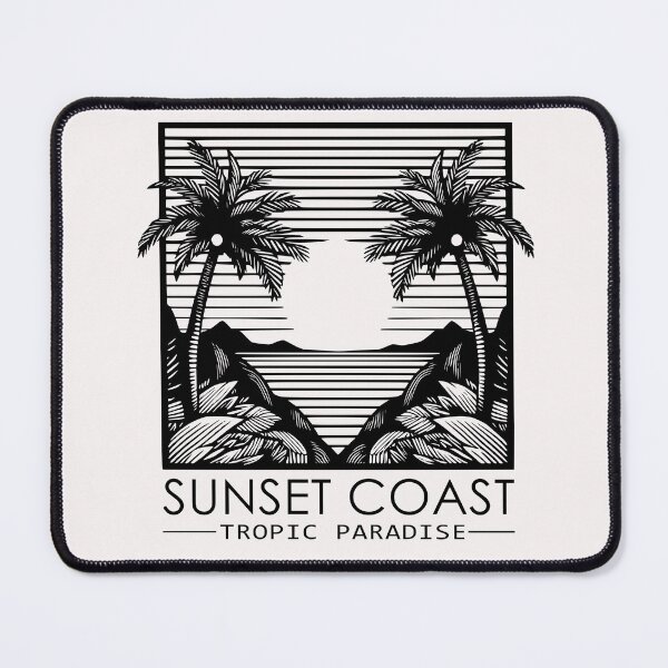 Item preview, WORLDSCAPE Sunset Coast (Black) designed and sold by WorldscapeViews.