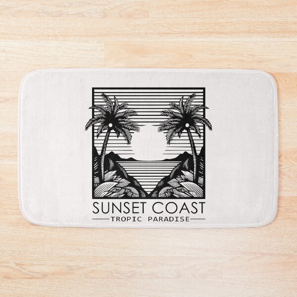 Item preview, WORLDSCAPE Sunset Coast (Black) designed and sold by WorldscapeViews.