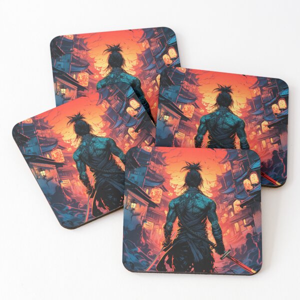 Item preview, Blazing Samurai Spirit: Fiery Artwork of a Fearless Warrior designed and sold by JojoArtEvo.