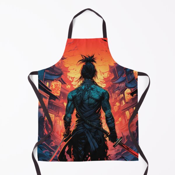 Item preview, Blazing Samurai Spirit: Fiery Artwork of a Fearless Warrior designed and sold by JojoArtEvo.