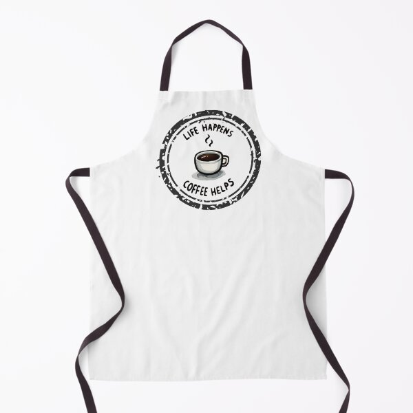 Item preview, life happens coffee helps designed and sold by Kate Made ART.