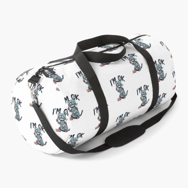 Item preview, Funny cat in bandages showing that everything is ok designed and sold by BlueGoldArt.
