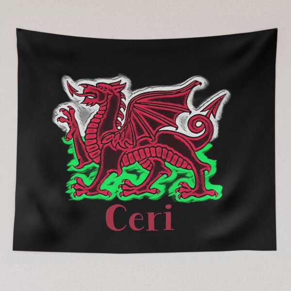 Aperçu de l'œuvre CERI CYMRU DRAIG GOCH DRAGON ROUGE créée et vendue par Marni Scofidio Desi9ns.
