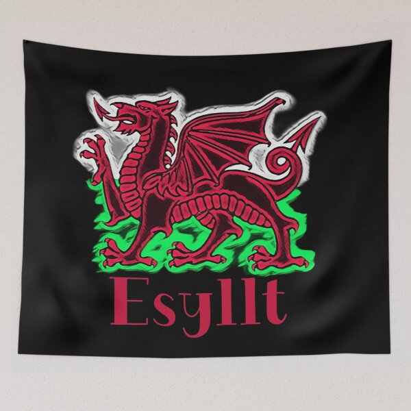 Aperçu de l'œuvre ESYLLT CYMRU DRAIG GOCH DRAGON ROUGE créée et vendue par Marni Scofidio Desi9ns.