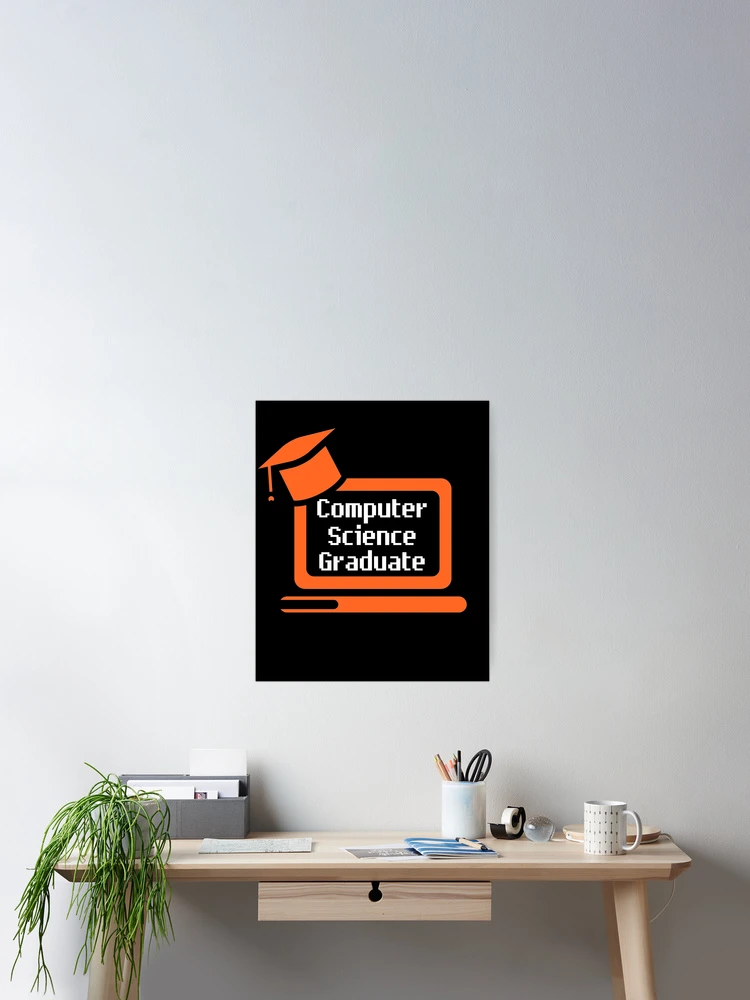 Thumbnail 2 of 3, Poster, Computer Science Graduate - Graduation (orange) designed and sold by TesSpace.